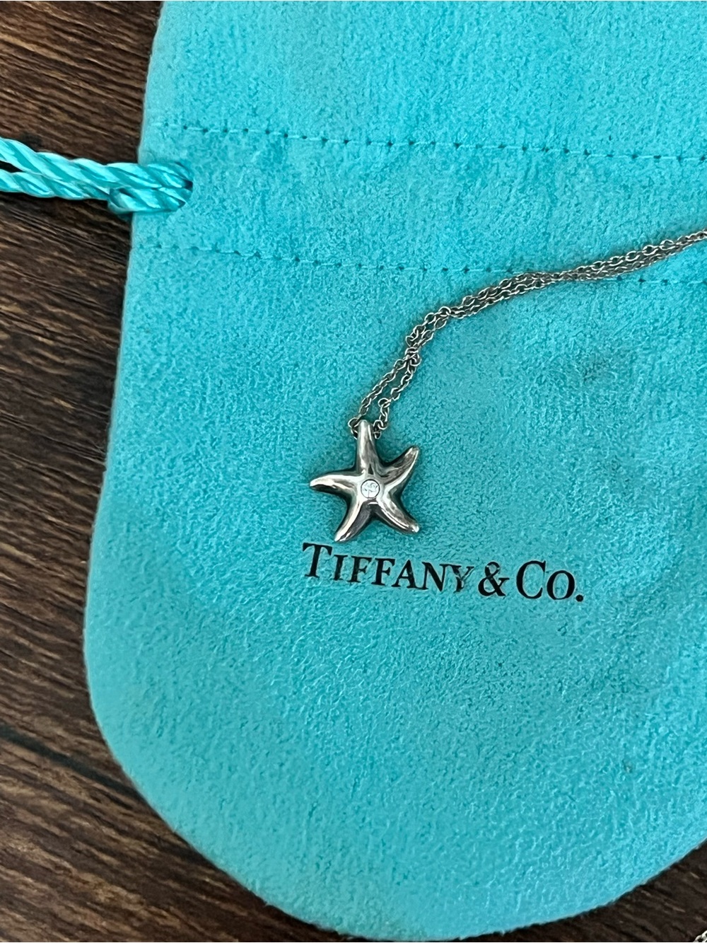 Tiffany & Co. Sterling Silver Starfish Necklace